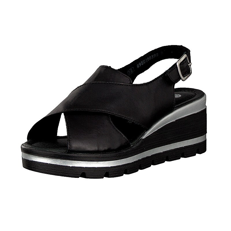 Sandalias Cunha Rieker D1567-01 Para Mulher - Pretas